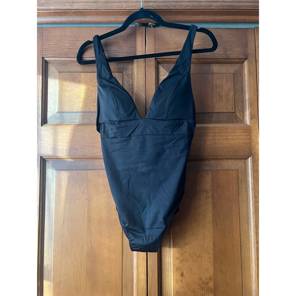 NWT Andie Women's The Sardinia Smooth Black One Piece Swimsuit Size M - Picture 4 of 13